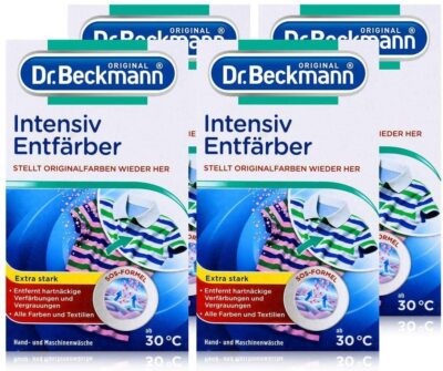 4er Pack Dr. Beckmann Intensiv Entfärber für ale Textilien und Farben 4x 200g