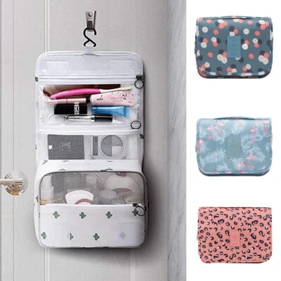 Ladies Wash Bags Toiletry handbag Hanging Travel Case Cosmetic Make Up Pouch
