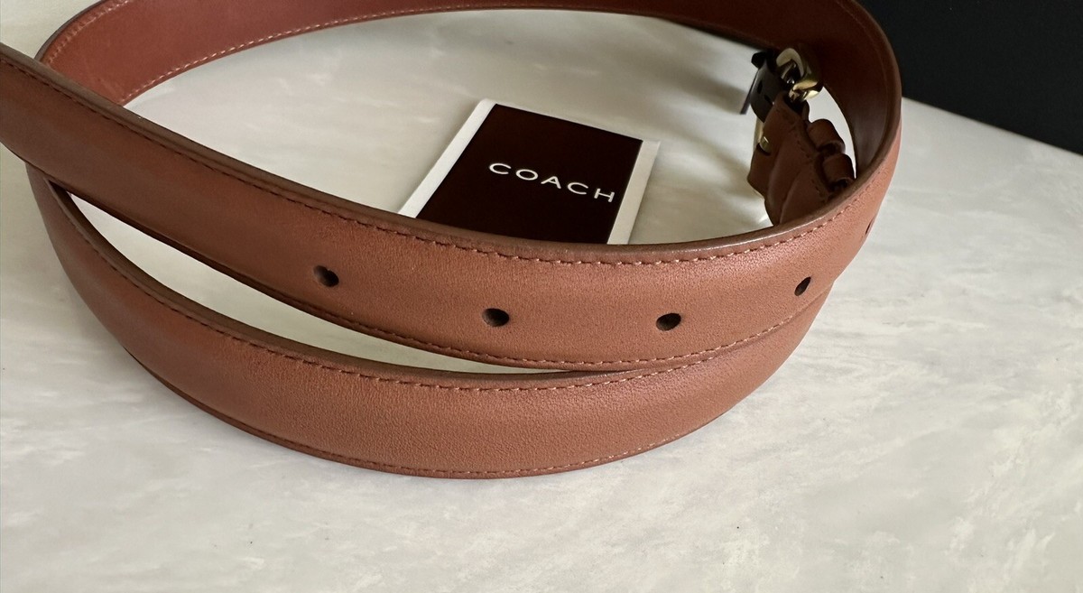 小物 Vintage Coach Bridle Belt Tan Leather Vintage COACH Leather Belt Size 36 British Tan English