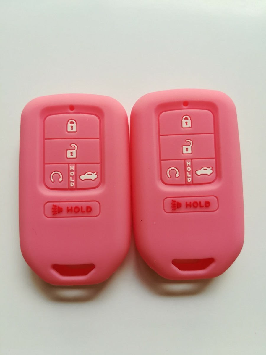 2-Pack Key Fob Case Cover For Honda Accord, Civic, CR-V, Pilot - Black & Blue 5 thumbnail image