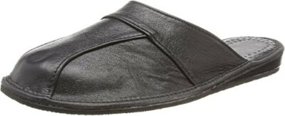 Mens House Slippers  Finest Calfskin Leather Size 6.5