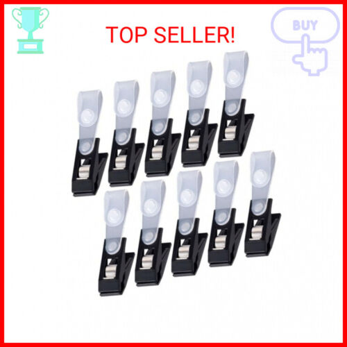 10pcs Plastic Garden Flag Clips Anti-Wind Flag Stoppers for Small Flags Pole