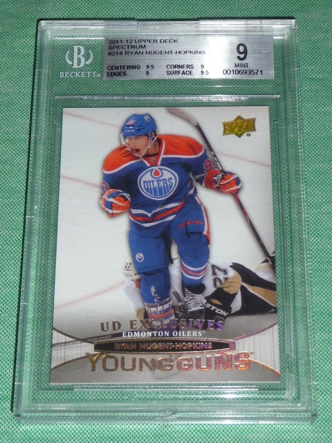 2011-12 Ryan Nugent-Hopkins /10 HIGH GLOSS YOUNG GUNS EXCLUSIVES SPECTRUM Rookie