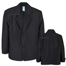 Boy Infant Teen Formal Wedding Party Church Blazer BLACK /NAVY Jacket Only S-20