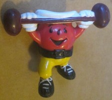 KOOL AID PVC Figure weight lifter 2.25", Kraft General Food, some RUB