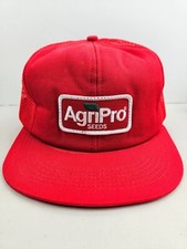 Vintage USA MADE Agripro Seeds Farm Patch Trucker Hat Snapback Dad Cap