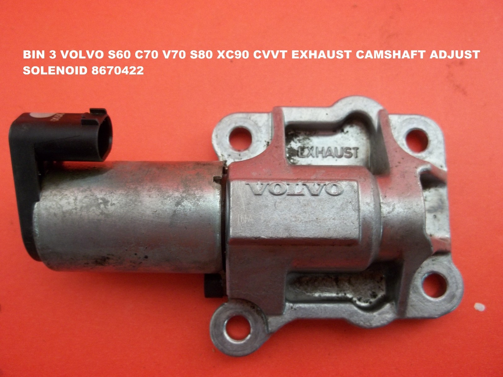 Volvo S60 C70 V70 S80 CVVT Solenoid Exhaust Camshaft Reset Valve for