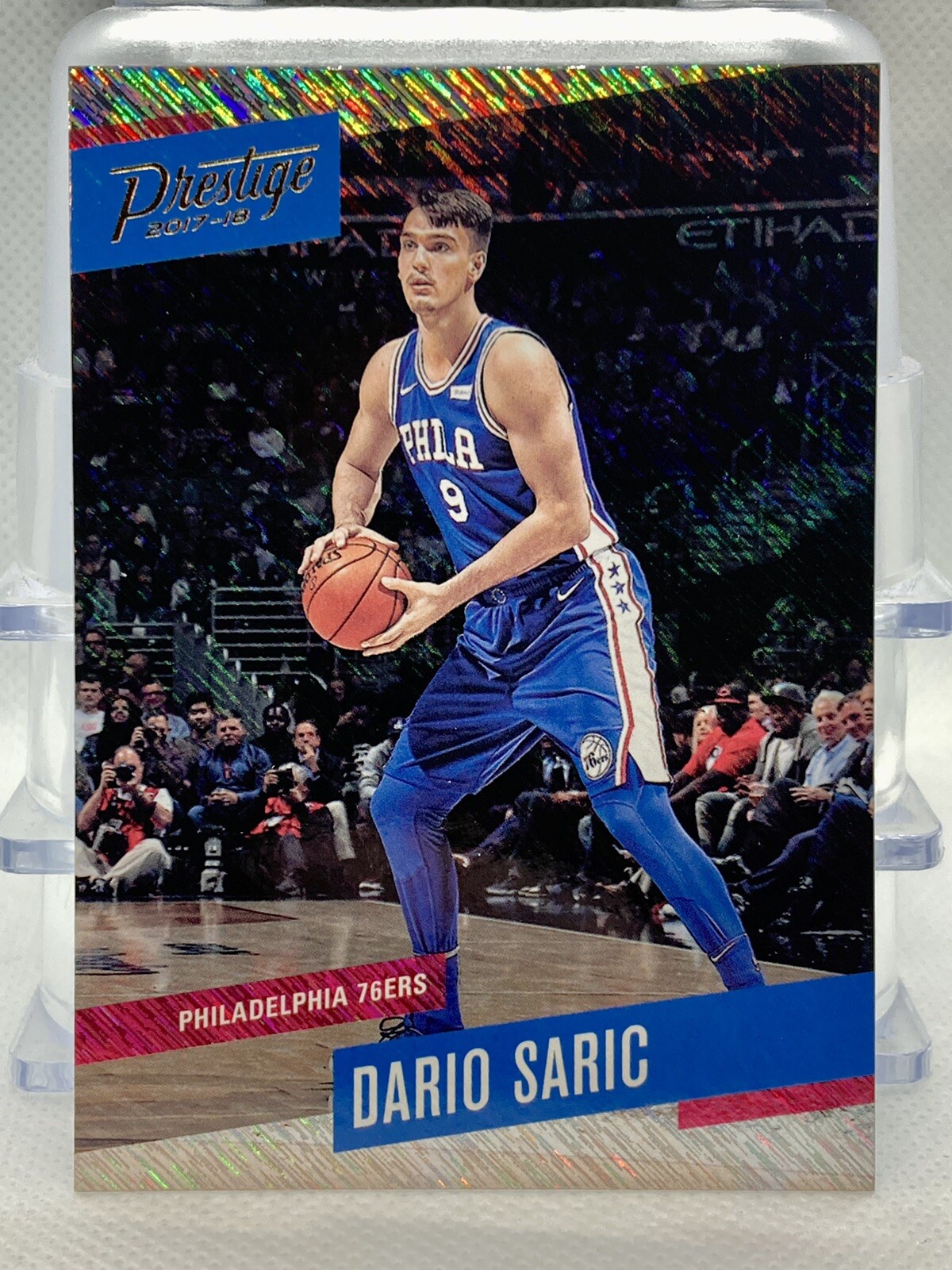 2017-18 Panini Prestige Rain Parallel Dario Saric #4 Philadelphia 76ers