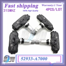 4x TPMS Tire Pressure Sensor 315MHz 52933-A7000 for 14-16 Hyundai Elantra