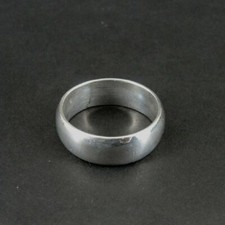 Ring Silver Band Smooth Texture Sleek Sterling 925 Size 8 1/2 wider Band Ring