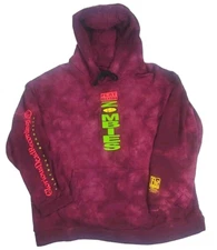 Limited Flatbush Zombies FBZ Whole Earth Hoodie Tie Dye Purple Women's Size XL 