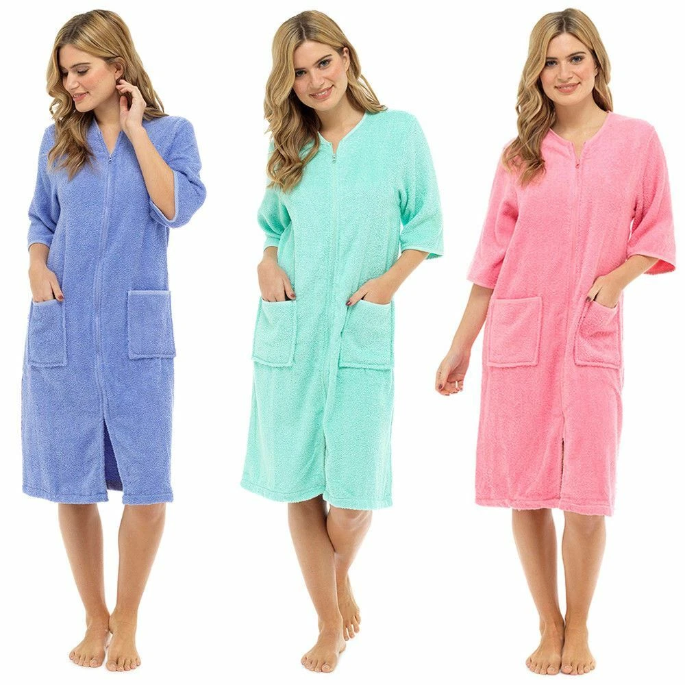 ladies zip up dressing gown uk Zip Up Dressing Gowns for Women UK: Womens Nightwear Ladies Dressing Gowns Ladies Zip Up GownsWomen's Robes by Slenderella