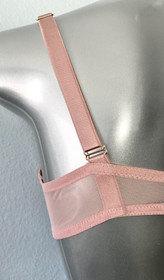 Victoria's Secret Nwt Very Sexy Sheer Banded Strappy Pink Unlined Balconet Bra