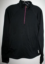REEBOK WOMEN'S BLACK LONG SLEEVE RUNNING ATHLETIC STRETCH JACKET SZ MEDIUM
