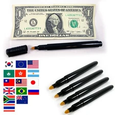 5 Smart Money Counterfeit Bill Checker Fake Money World Wide Detector Tester Pen