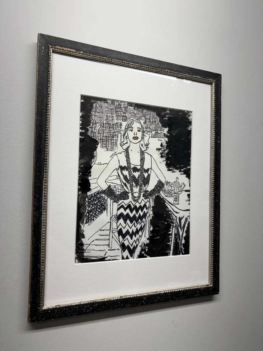 Art déco lithograph 直筆サインあり Ink Art Deco Art Drawings for sale | eBay