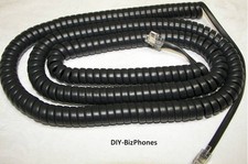 2-Pack Avaya 9500-Series Phone Handset Cord 9504 9508 Curly Charcoal Long 25Ft
