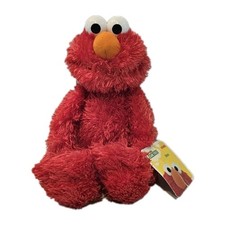 Sesame Street Elmo Plush 13" Stuffed Toy Gund Soft Fluffy Child's Plush NWT