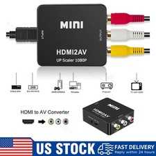 HDMI To RCA AV Adapter Converter Cable CVBS 3RCA 1080P Composite Video Audio
