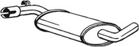 Bosal MittelschalldäMpfer 233-361 FüR 165 Jetta 1G1 1G2 Golf Vw 19E 2 Cat Gti