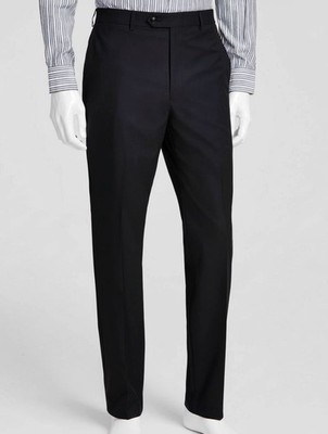 Michael Kors Mens Black Stretch Classic Fit Performance Dress Pants Sz 36W 32L