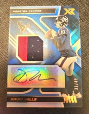  DAVIS MILLS Autograph/49 2 COLOR PATCH AUTO 2022 Xr FOOTBALL 