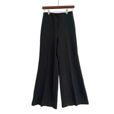 Urban Outfitters Pants Black 8 Wide Leg Trouser Elegant Elastic Waist Flat Front