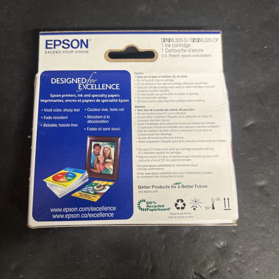 Epson T212XL320-S T212XL320-CP Magenta Ink Cartridge Genuine # 212 212XL 03/2026 - Image 2 of 3