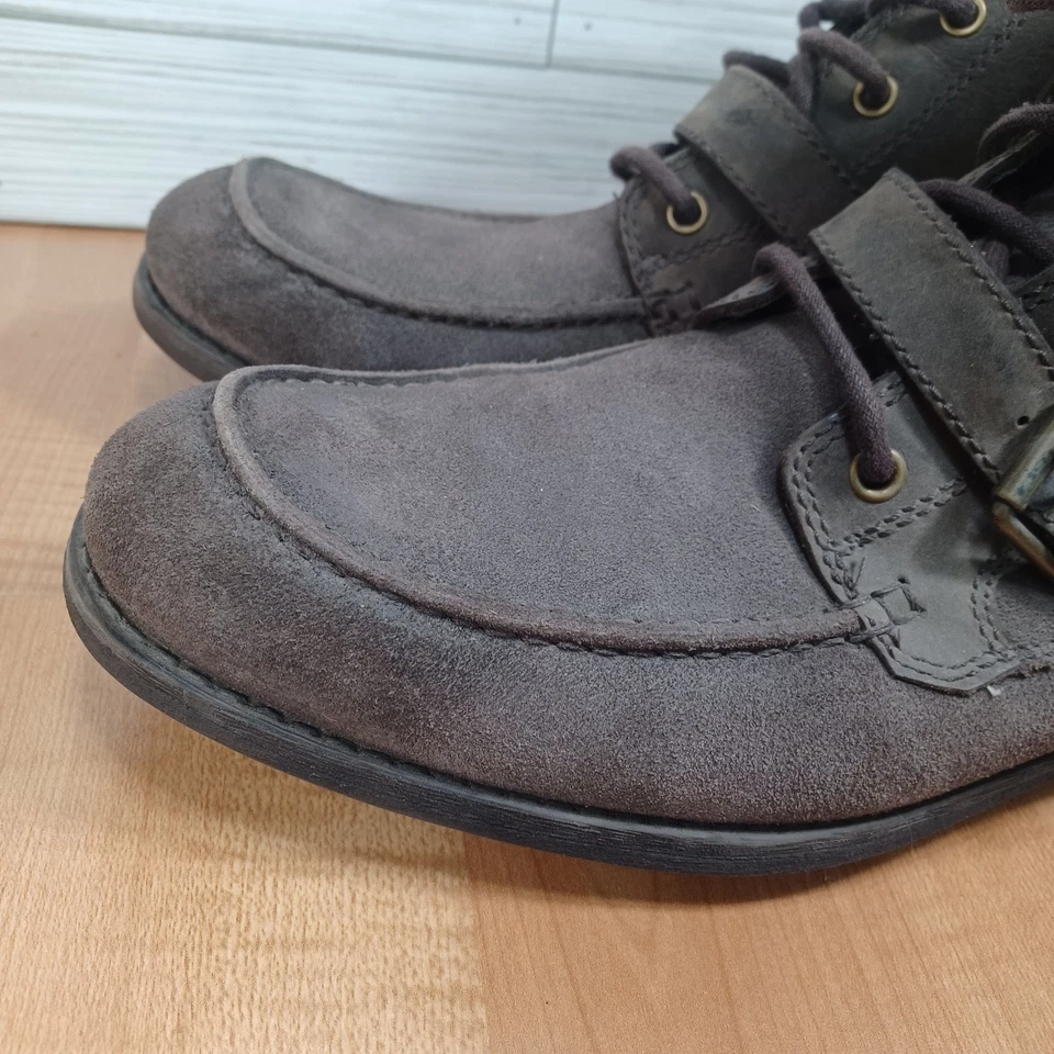 Ugg Boots Mens 11 Olmsted Moc Toe Side Zip Bucklet Combat High Top 1005086 - Image 3 of 4