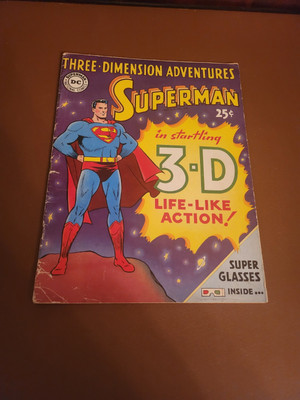 THREE DIMENSION ADVENTURES SUPERMAN COMIC 1953 DC