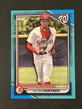Victor Hurtado 2024 Bowman Prospect Sky Blue Parallel /499 Nationals 