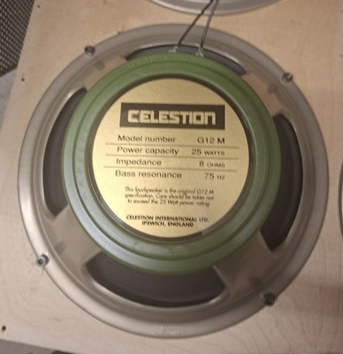 vintage Celestion G12M Greenback 8 Ohm 6402 cone 90er Speaker UK 25 watt rar