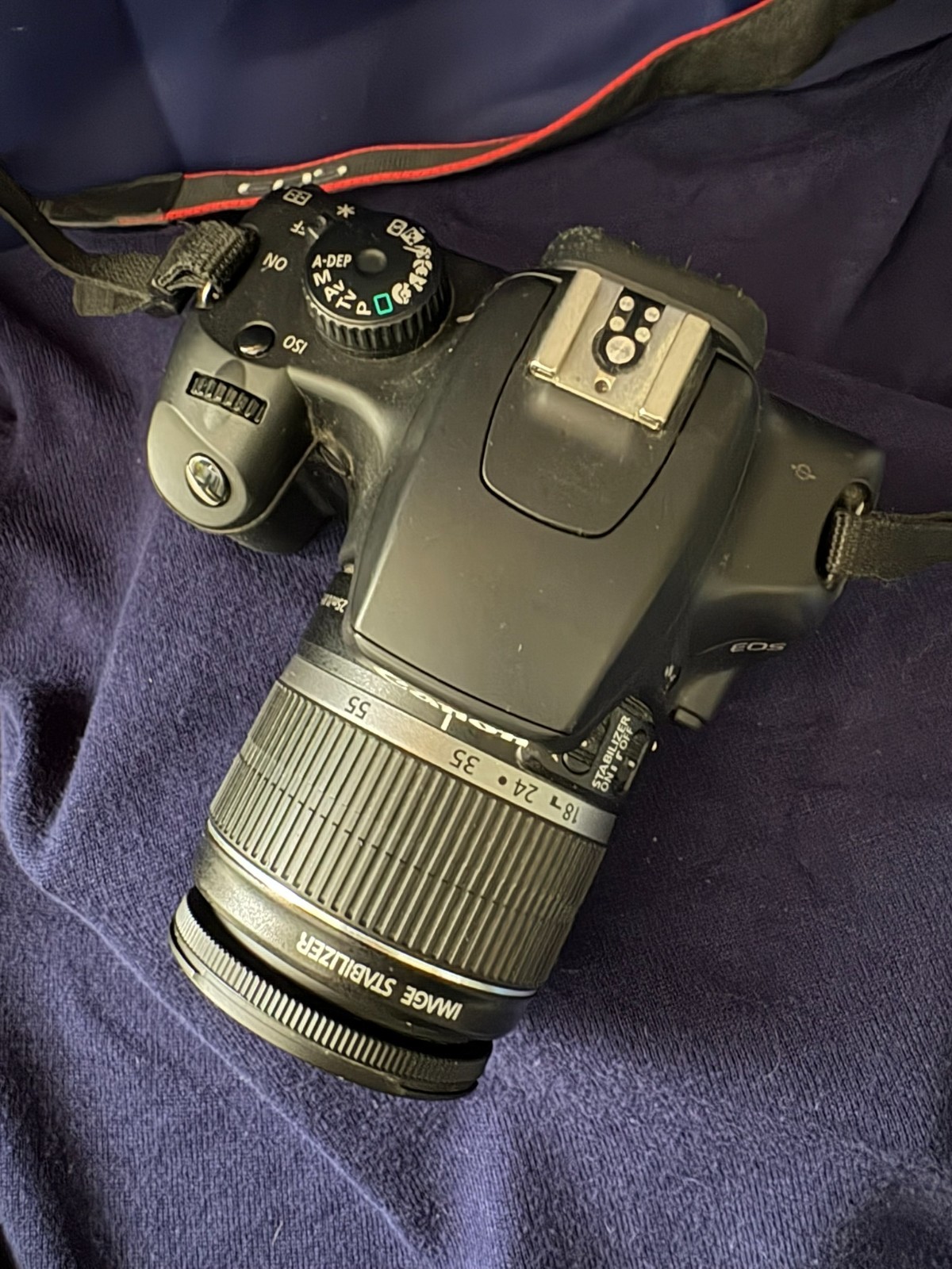 Canon EOS Rebel XS DSLR Camera – 10.1MP – EF S 18 55mm Lens – Strap +2 Batteries