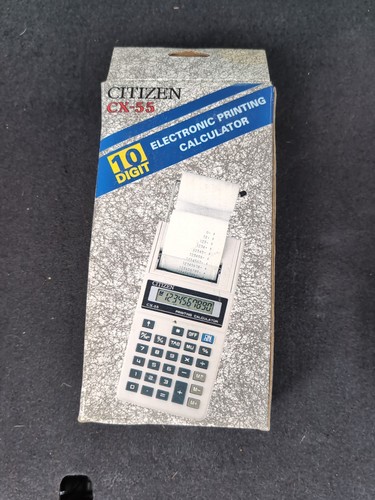 Vintage Citizen Cx-55 Electronic Printing Calculator - Picture 2 of 2