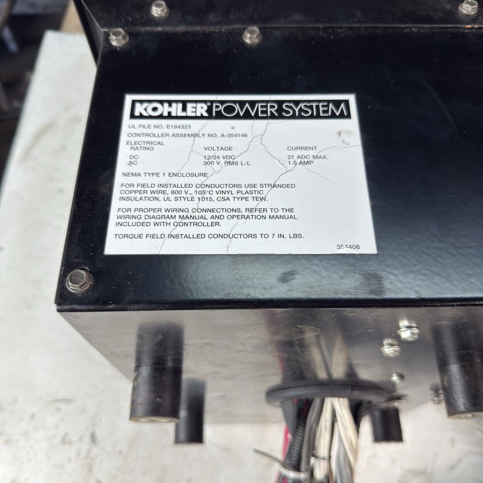 Kohler A-354146 Generator Controller Assembly DEC340 From An Unused ...