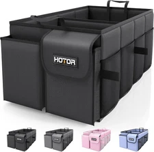 HOTOR Trunk Organizer - Car Organizer, Foldable Trunk organizer for SUVs & Sedan
