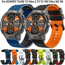 For KOSPET TANK T4 M4/TANK M2 T2 M3 T3/M3 Ultra Sport Silicone Strap Watch Band