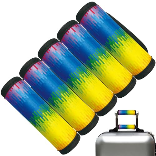 5 Pack Luggage Handle Wrap, Luggage Tap Identifiers for Travel, Multicolor