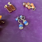 Four  Pair Mid Century  Lucite Earrings Screw Back and Clip On — photo 9