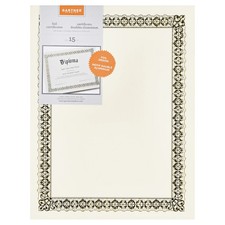 Gartner Studios Gold Foil Certificates 15 Count