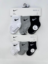 Nike Baby Swoosh Ankle Gripper Socks 6-Pairs 4499 - 6-12 Months, R2 C549T 