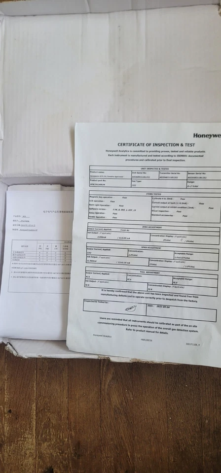 NUEVO DETECTOR DE GAS HONEYWELL ANALYTICS SENSEPOINT XCD PINTADO SS SPXCDULNHX Foto 2 de 3