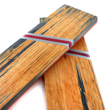 Stabilized Segmented Knife Making Scales Handle Material 6 1/4 x 2 x 3/8 in