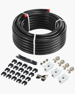 VEVOR Air Compressor Line Kit 3/4'' x 100FT HDPE/Aluminum Air Piping System