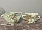 McCoy Pottery Pinecone Creamer And Sugar Set Vintage