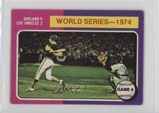 1975 Topps Mini World Series - 1974 Oakland Athletics Game 4 #464 j1q