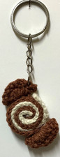 Crochet Candy Keychain School Bag Charm Cute Handmade Keyring Backpack Accessory