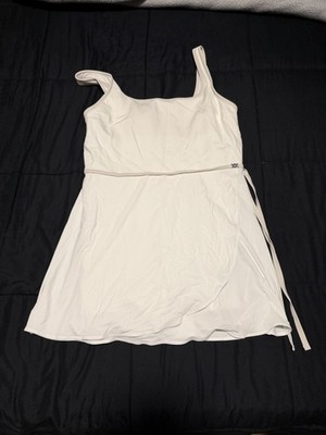 lululemon athletica Cream One-Shoulder Wrap Dress
