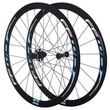  Set Cerchi in Lega di Alluminio Bici da Strada Freno a V 700C Profondità 30/40/50mm Clincher Ruote