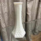 Vintage Milk Glass 6” “HOBNAIL BUD VASE” EO Brody Co 175 Cleveland Ohio